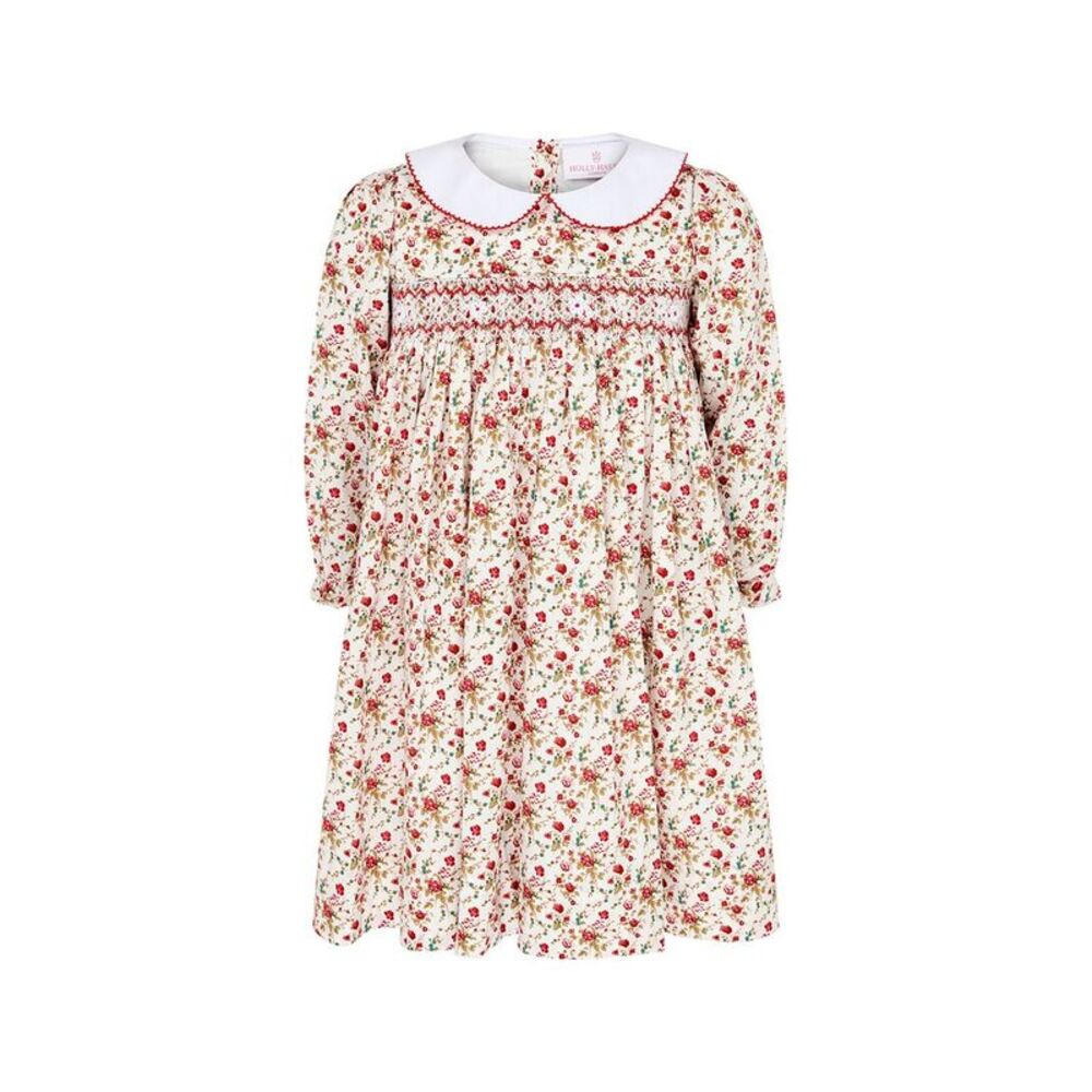 Holly Hastie Girls  Princess Darcey Hand Smocked Floral Party Dress